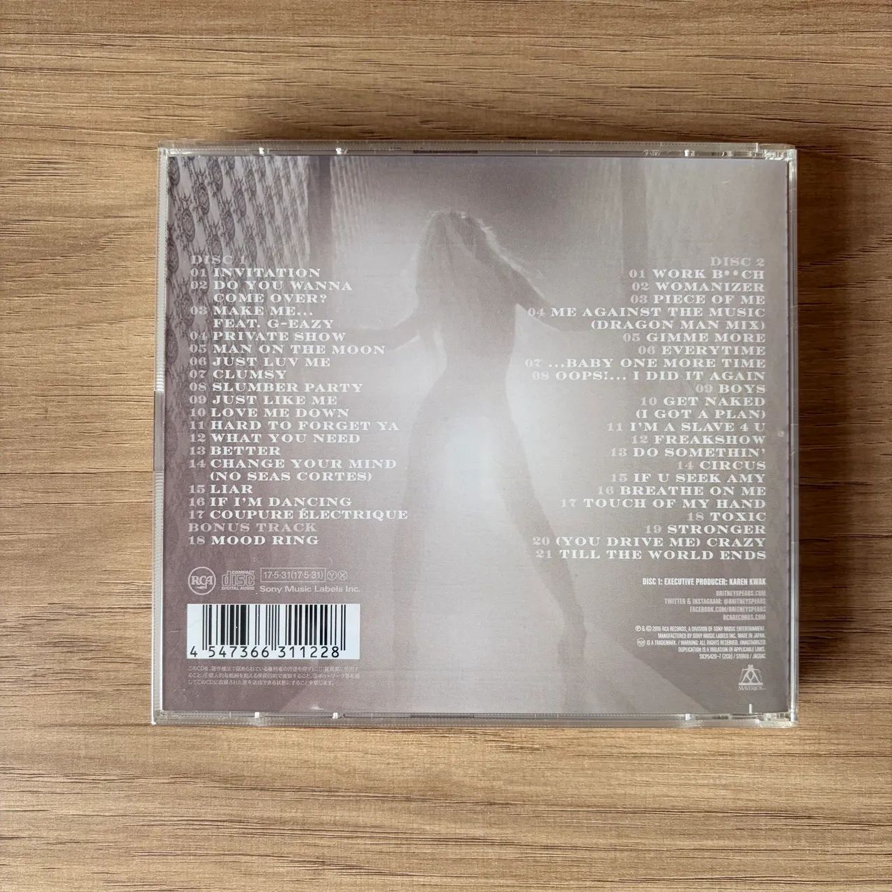 CD Britney Spears - Glory Japan Tour Edition - Raro - Foto 4