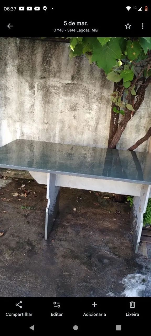 Mesa ardósia. 