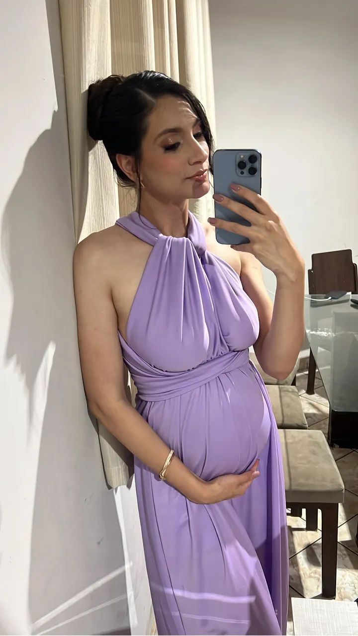 Vestido lavanda várias formas de usar