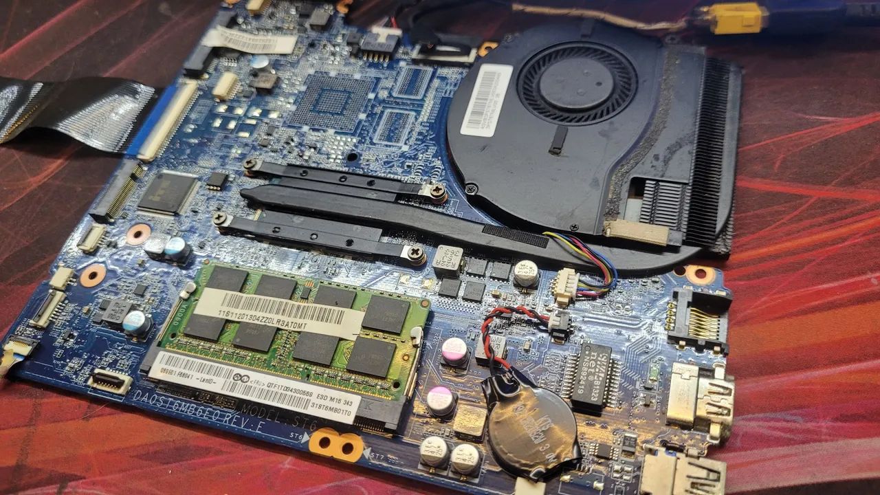 Placa mãe notebook lenovo ideapad flex 15 core i5 completa  - Foto 5