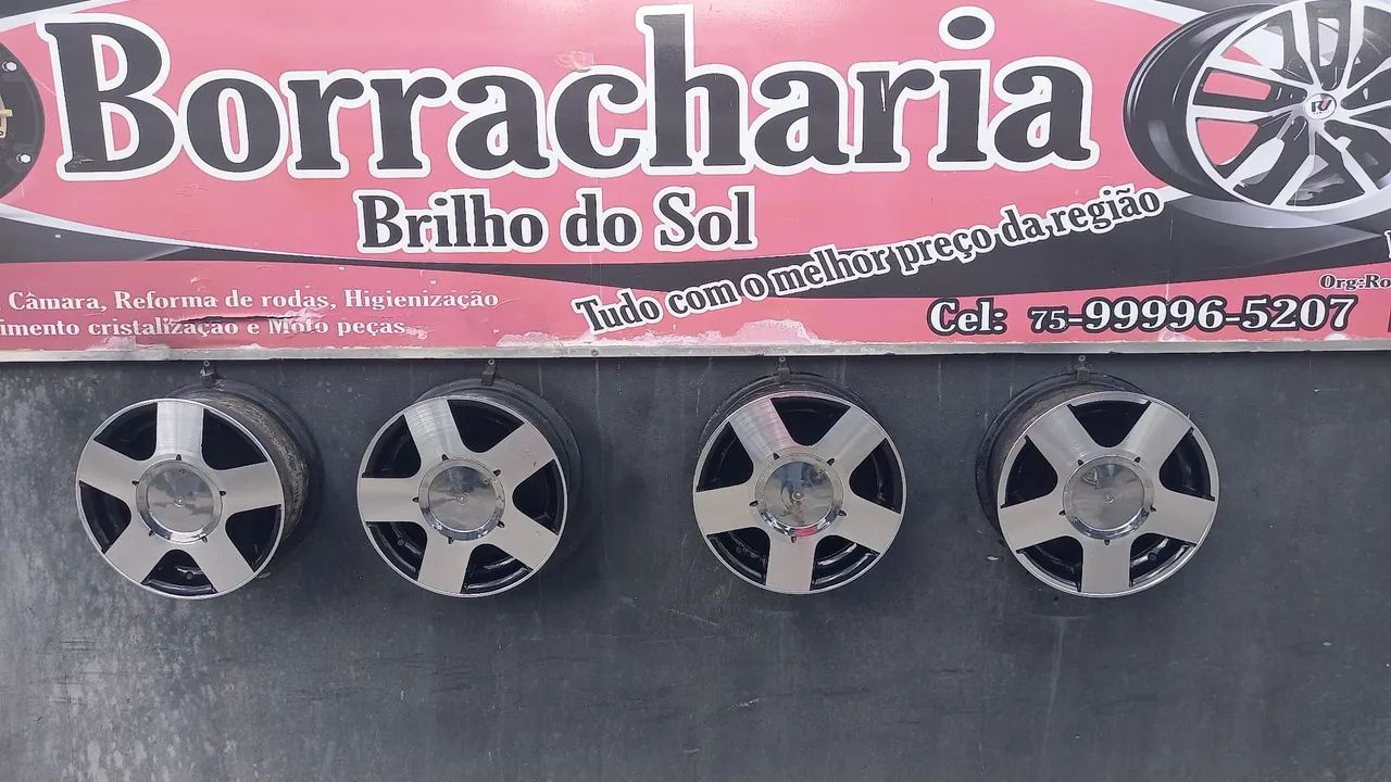 Roda aro 13 semi  nova  - Foto 5