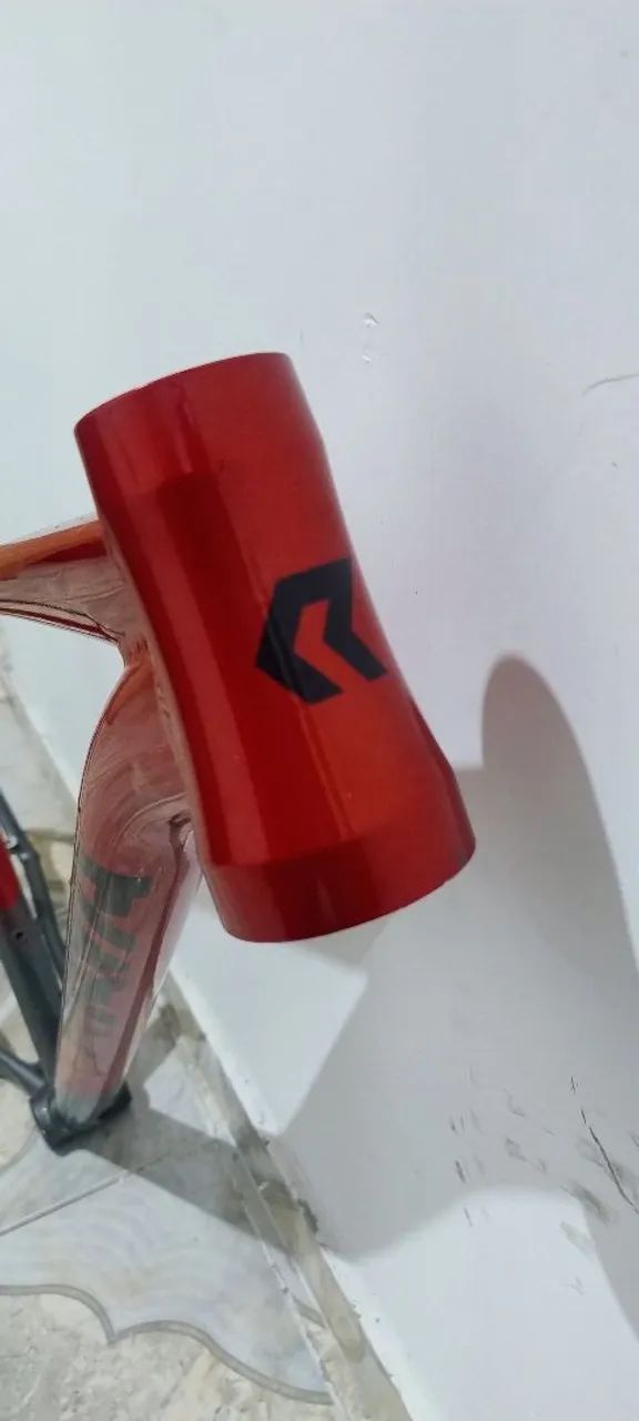 Quadro Aro 29 Rava Nazca Boost Interno Vermelho/cinza - Foto 3