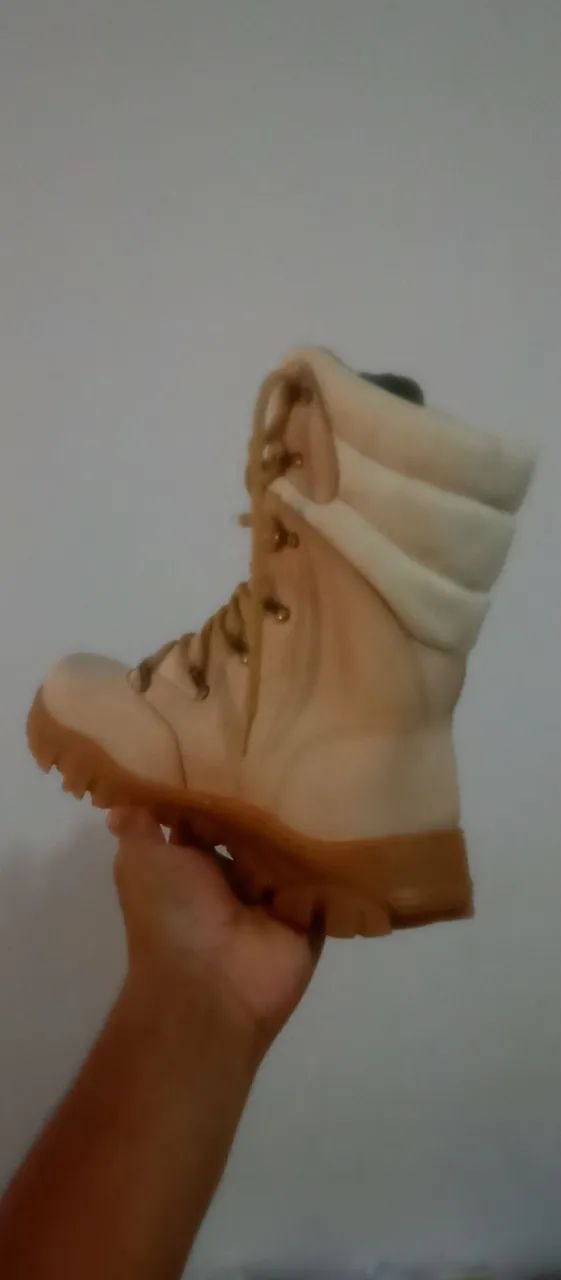Bota coturno couro legítimo  - Foto 3