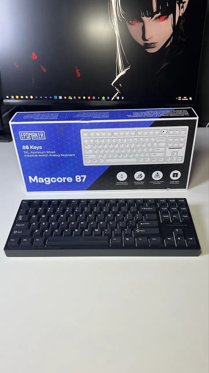 Teclado Magnético Epomaker Magcore 87 Alumínio 