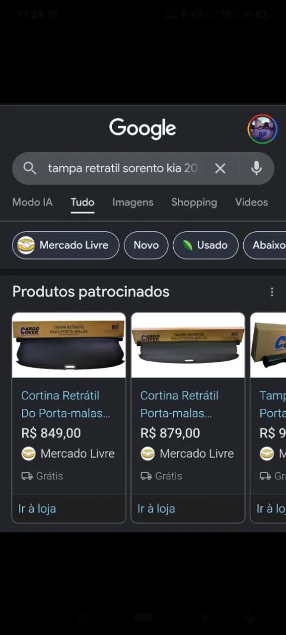 Tampa retratil Preta - Foto 3