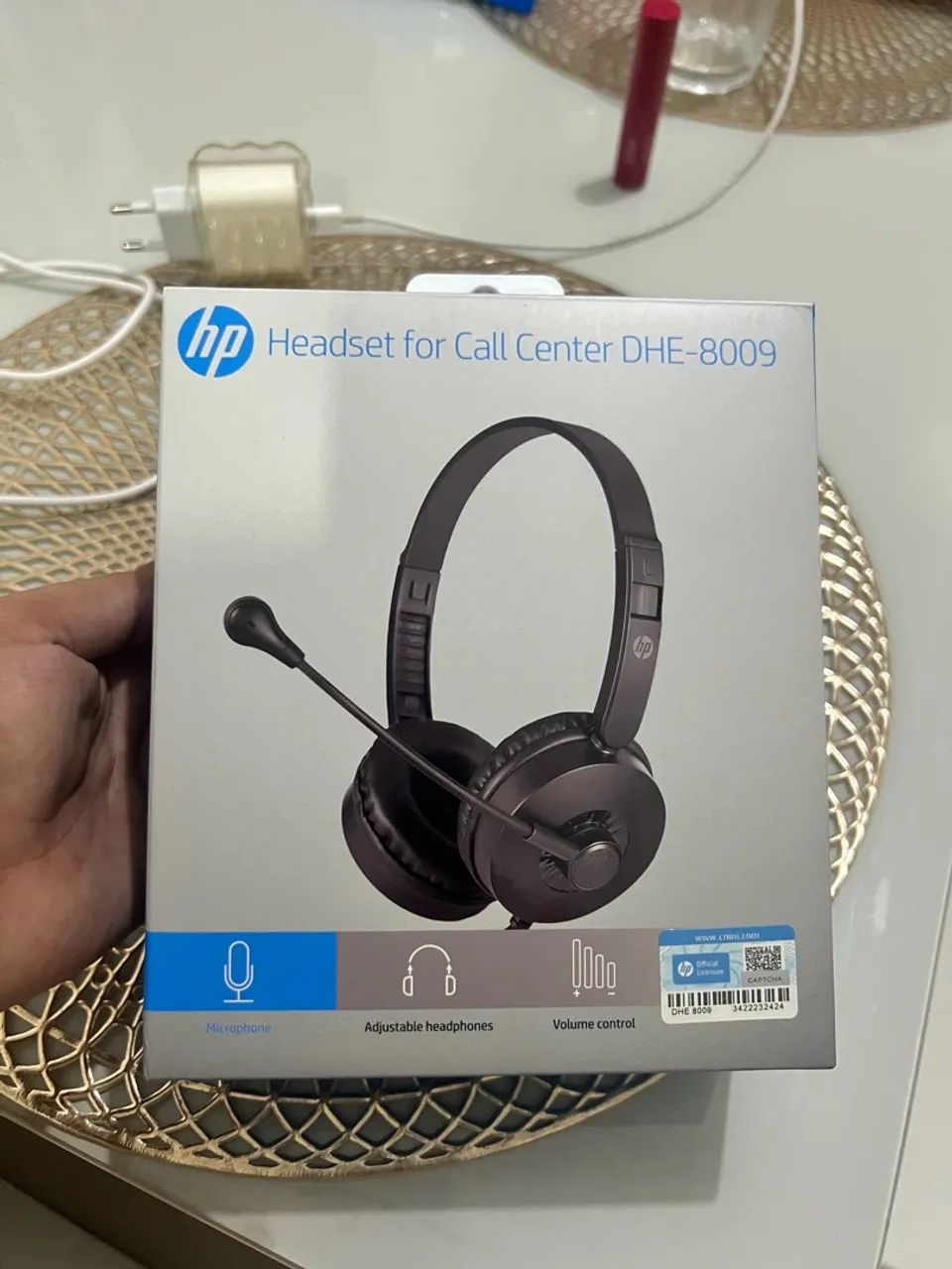 Headset HP DHE-8009 com Microfone Ajustável - Foto 2