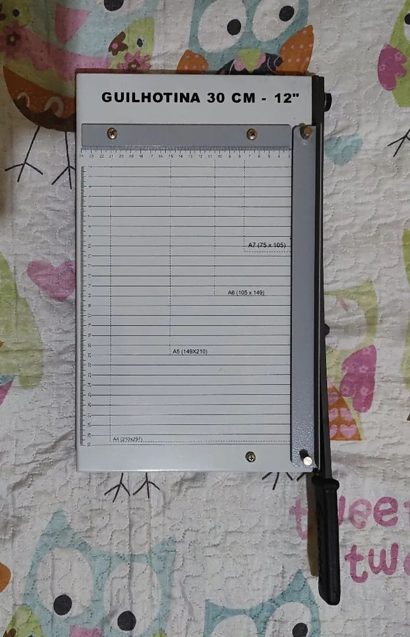 Guilhotina Profissional em açob30 cm p/ 10 folhas Excentrix - Foto 3