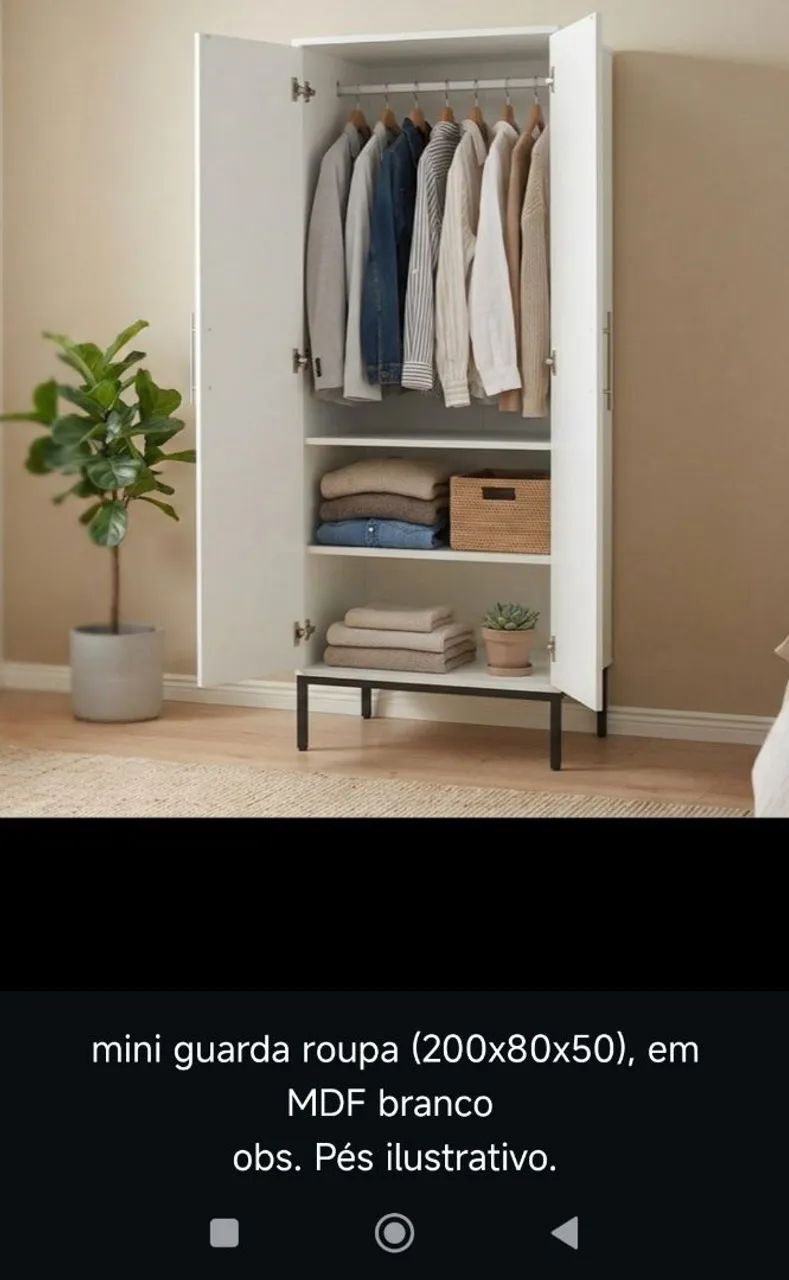 Mini guarda roupa 