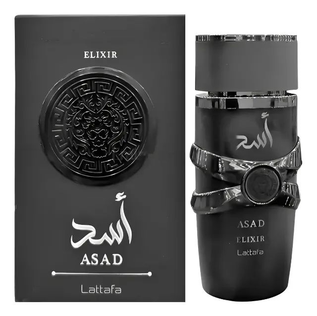 Asad Elixir Lattafa Perfume Árabe (Masculino) 100 ML