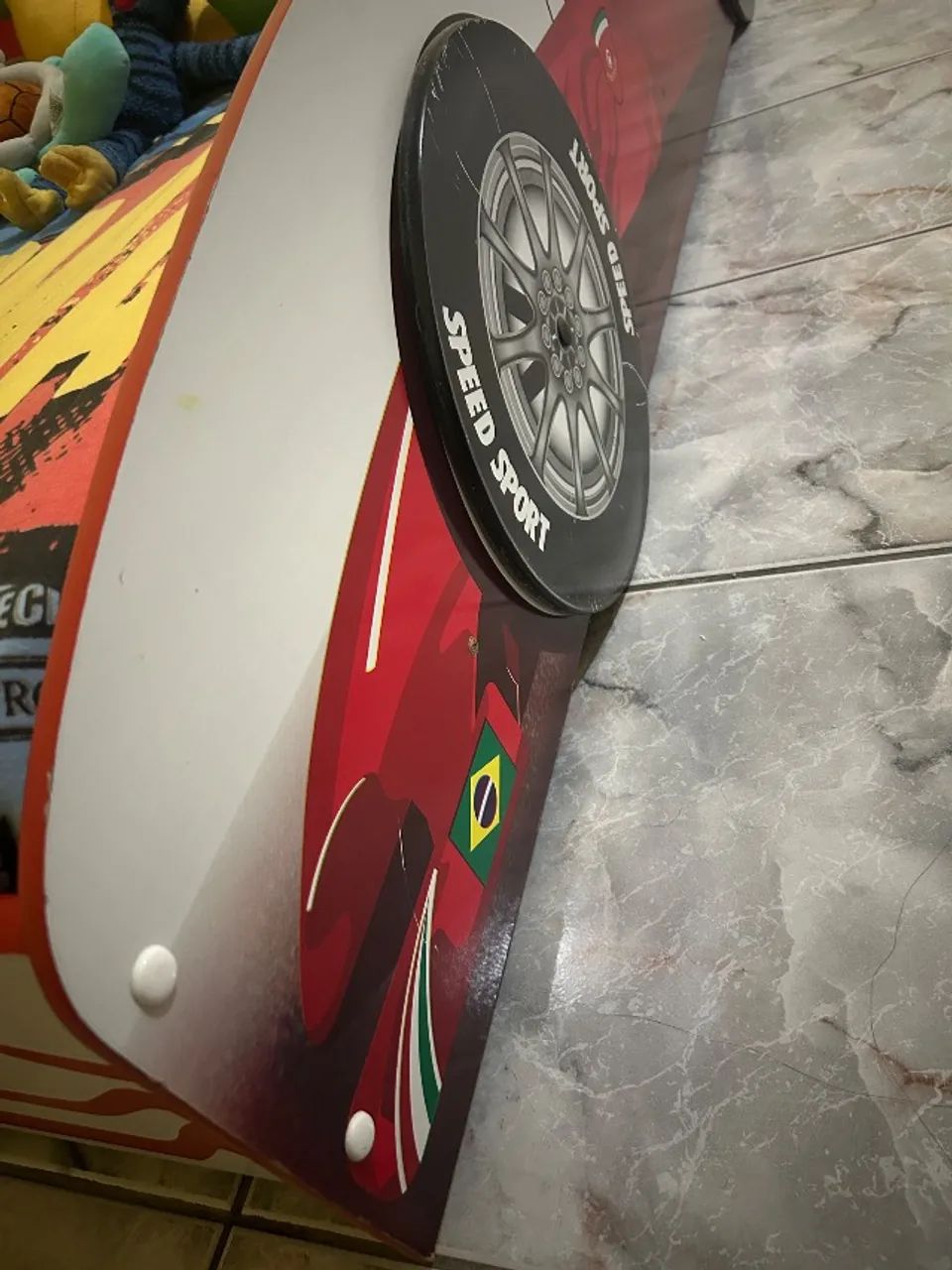 Cama infantil de corrida fórmula 1 vermelho  - Foto 2