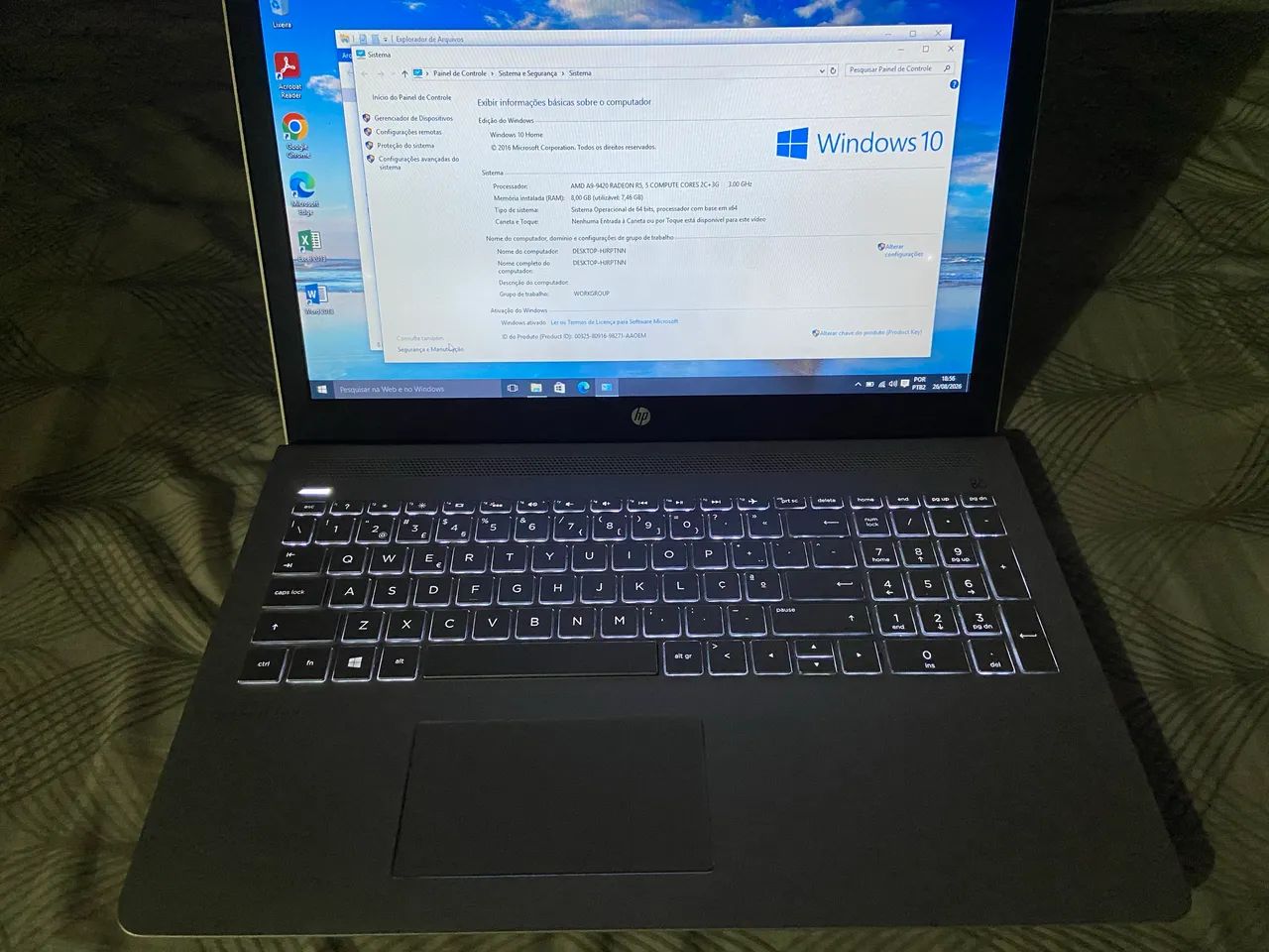 Notebook HP pavilion