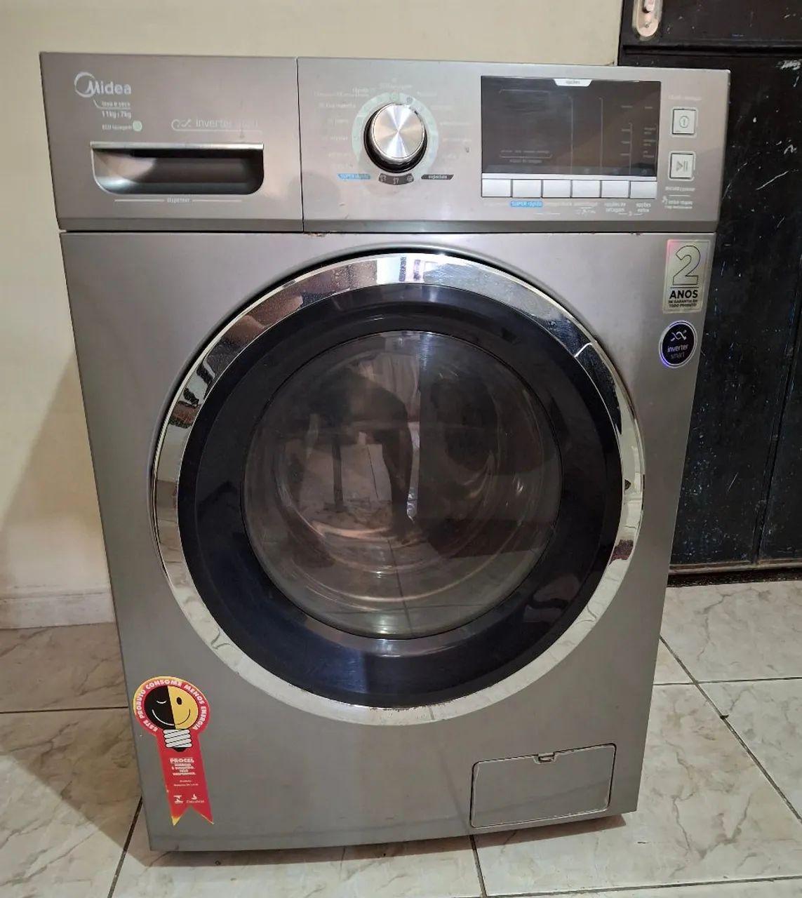 Máquina lava e secar inverter mideia 11kg 