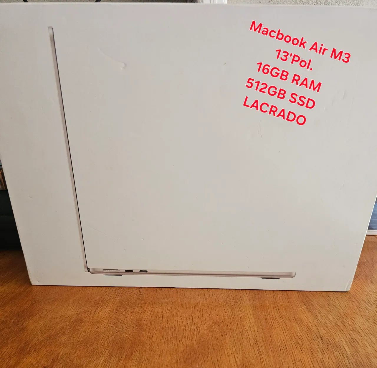 Macbook Air M3 13" Pol. 512GB ( LACRADO)