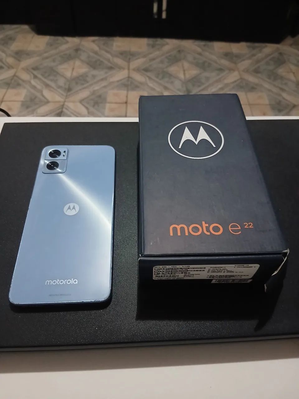 CELULAR MOTO E 22 AZUL*COM DEFEITO* - Foto 3