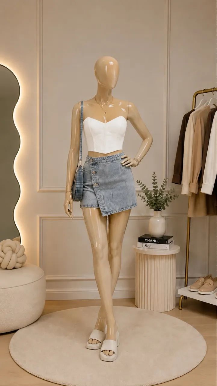 top corset branco - Foto 2