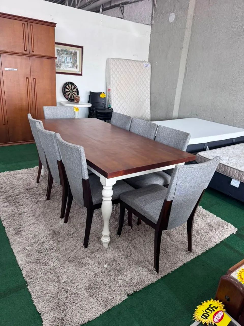 Mesa de Madeira de Alta Qualidade c 8 Cadeiras  - Foto 4