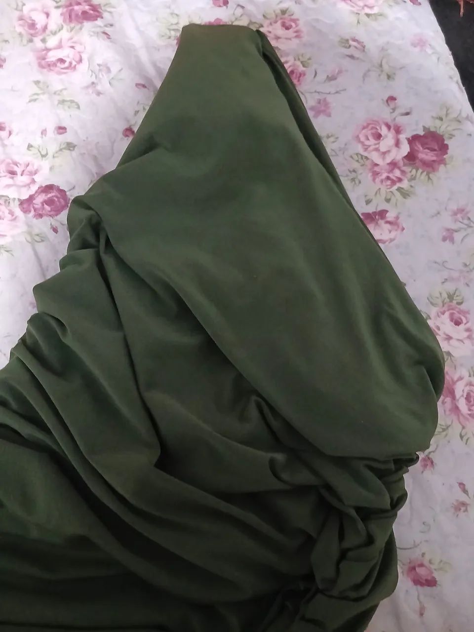 ? Vestido Verde Drapeado | Pouco Usado | R$ 60 - Foto 3