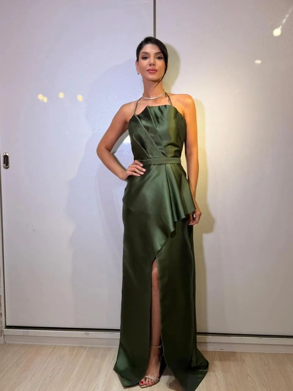 Vestido de festa longo verde - Foto 4