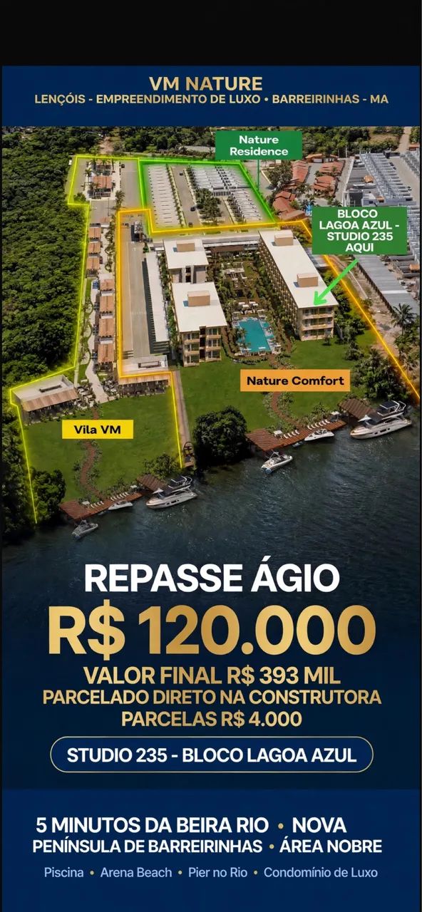 PASSO ÁGIO 120 MIL NATURE LENÇÓIS 
