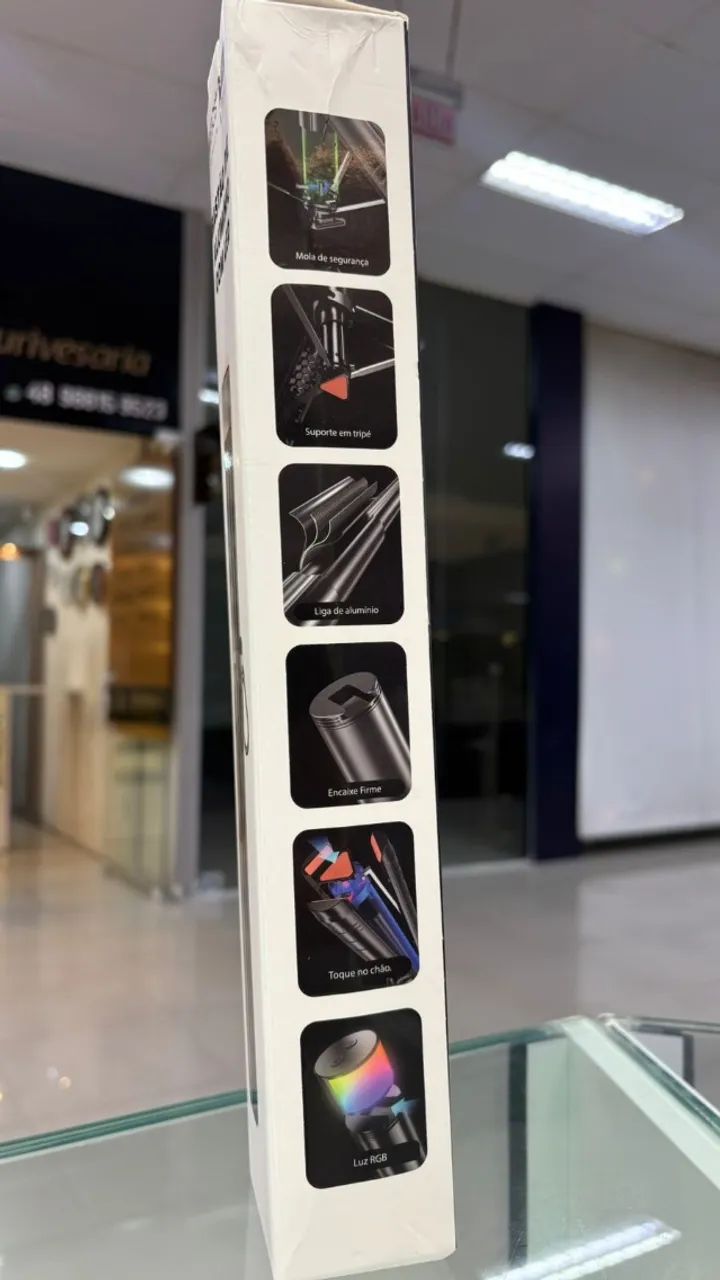 BASTÃO DE ALUMÍNIO COM LED - TRIPÉ - Foto 2