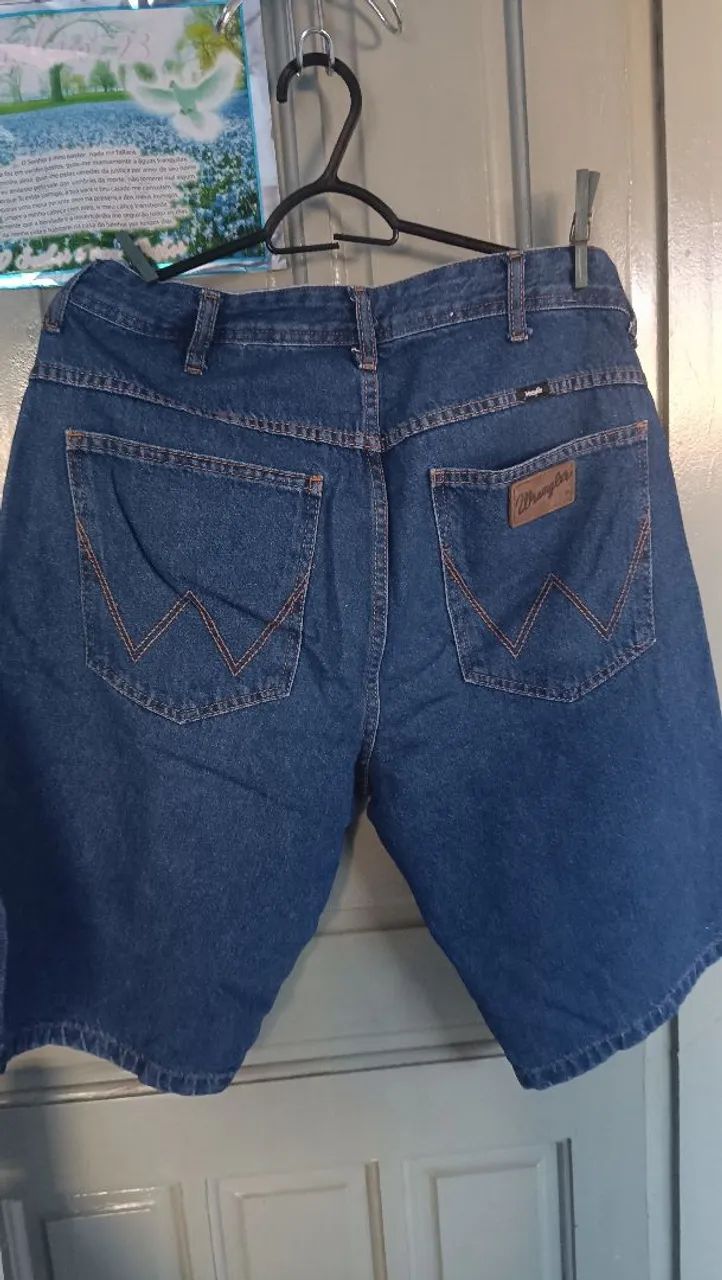 Bermuda jeans masculina Wrangler  - Foto 3