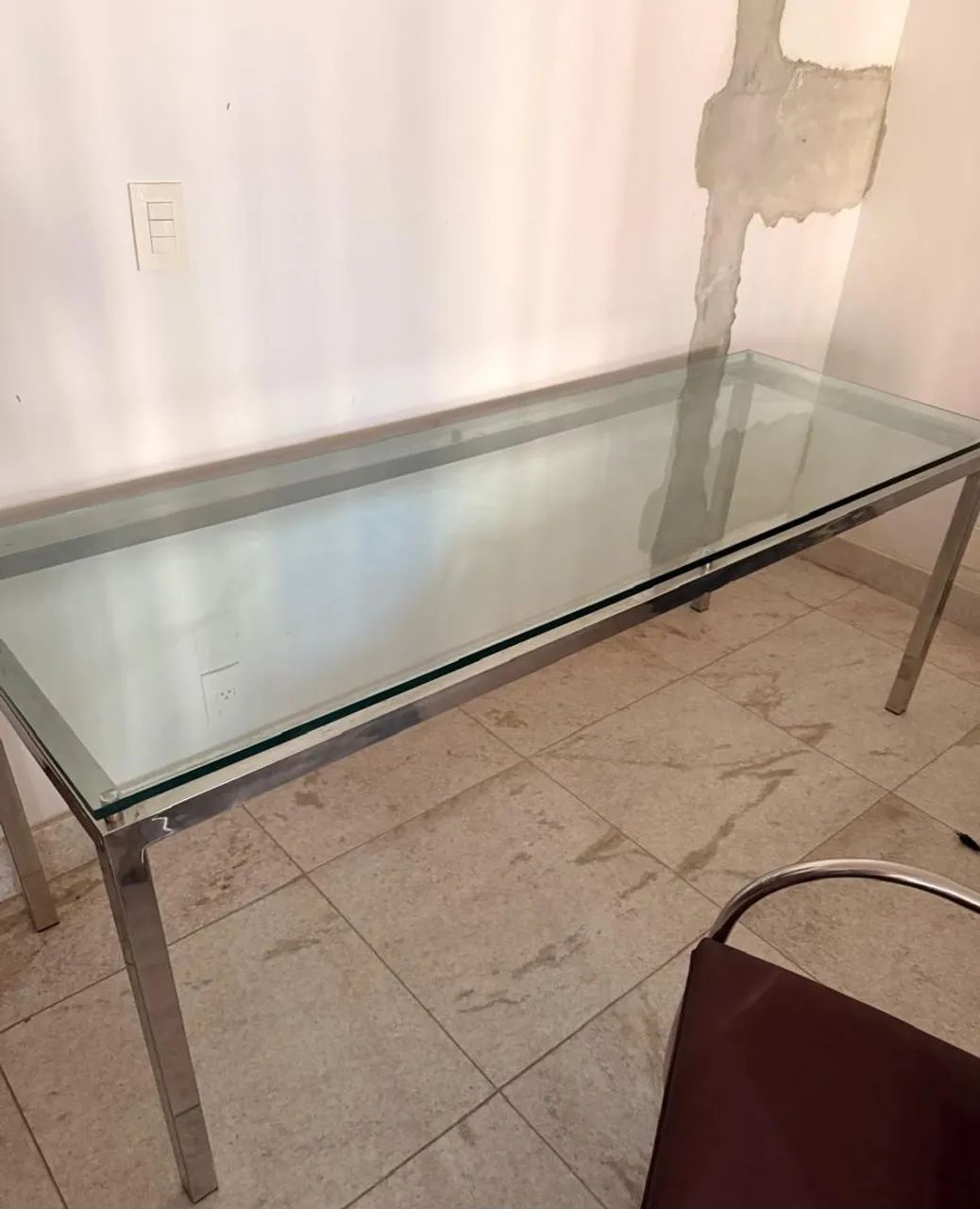 Mesa em vidro excelente  - Foto 2