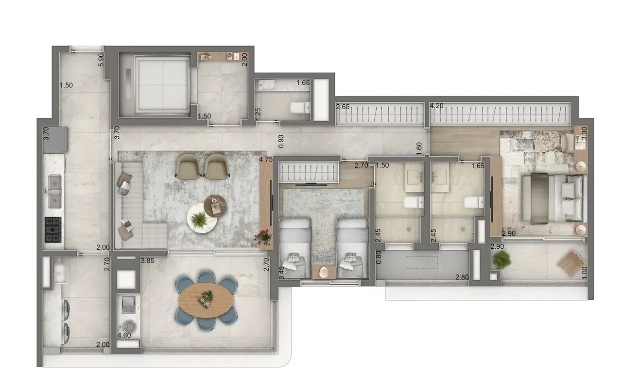 PLANTA 111m²