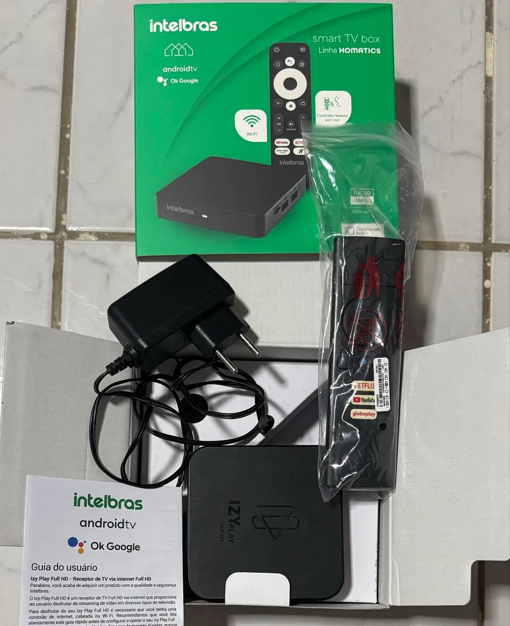 TV Box Intelbras Homatics Full HD Android TV - Controle por Voz - Foto 5