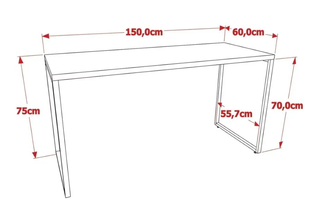 Mesa de escritório nova na caixa - Foto 2