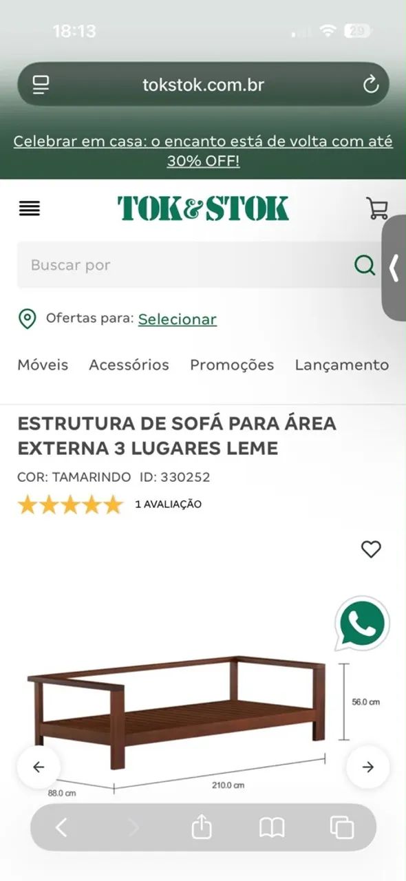 SOFÁ - 3 lugares  - Foto 2
