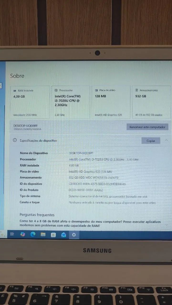 Vendo ou troco notbbook Samsung  - Foto 4