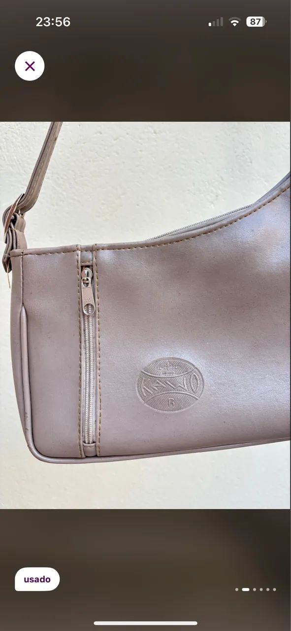 bolsa de ombro smartbag vintage bege - Foto 3