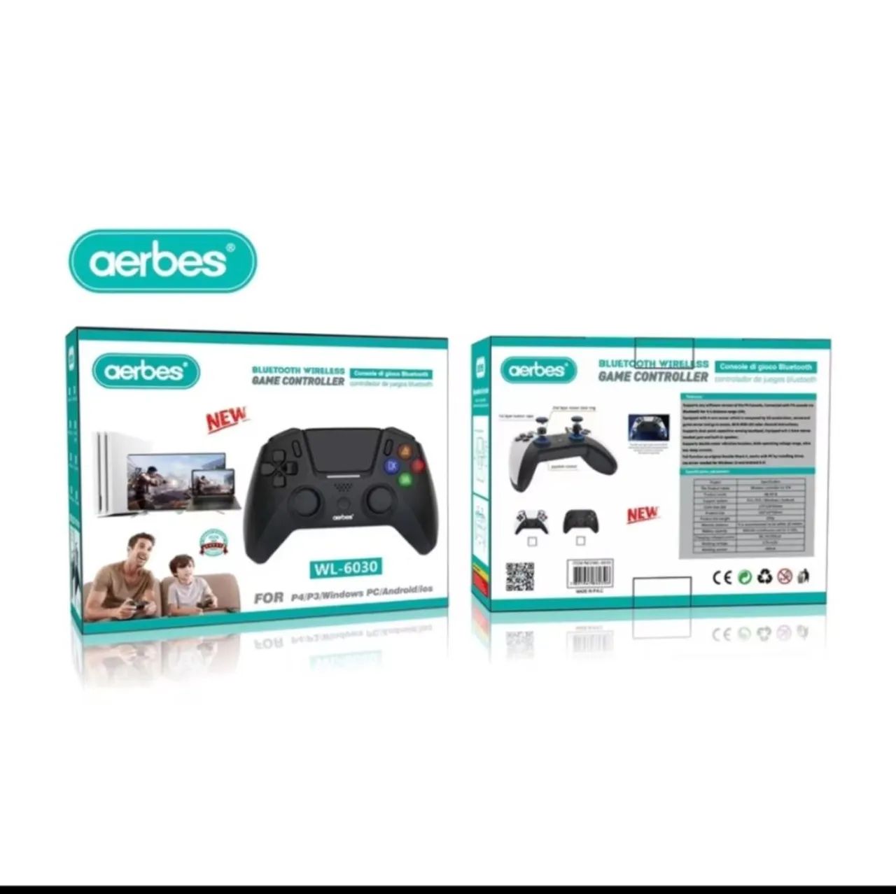 Controle PC e Vídeo Game  Original 6 em 1 Bluetooth com Bateria  - Foto 2