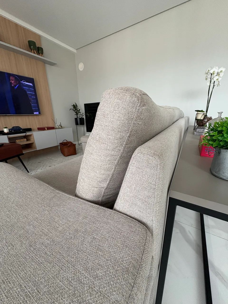 Sofa linho fixo - Foto 3