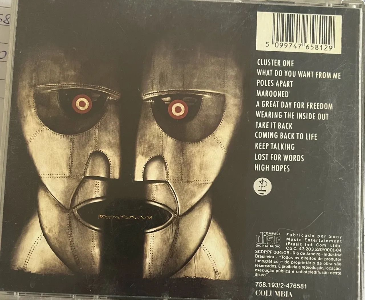CD Pink Floyd - The Division Bell (Original) - Foto 3
