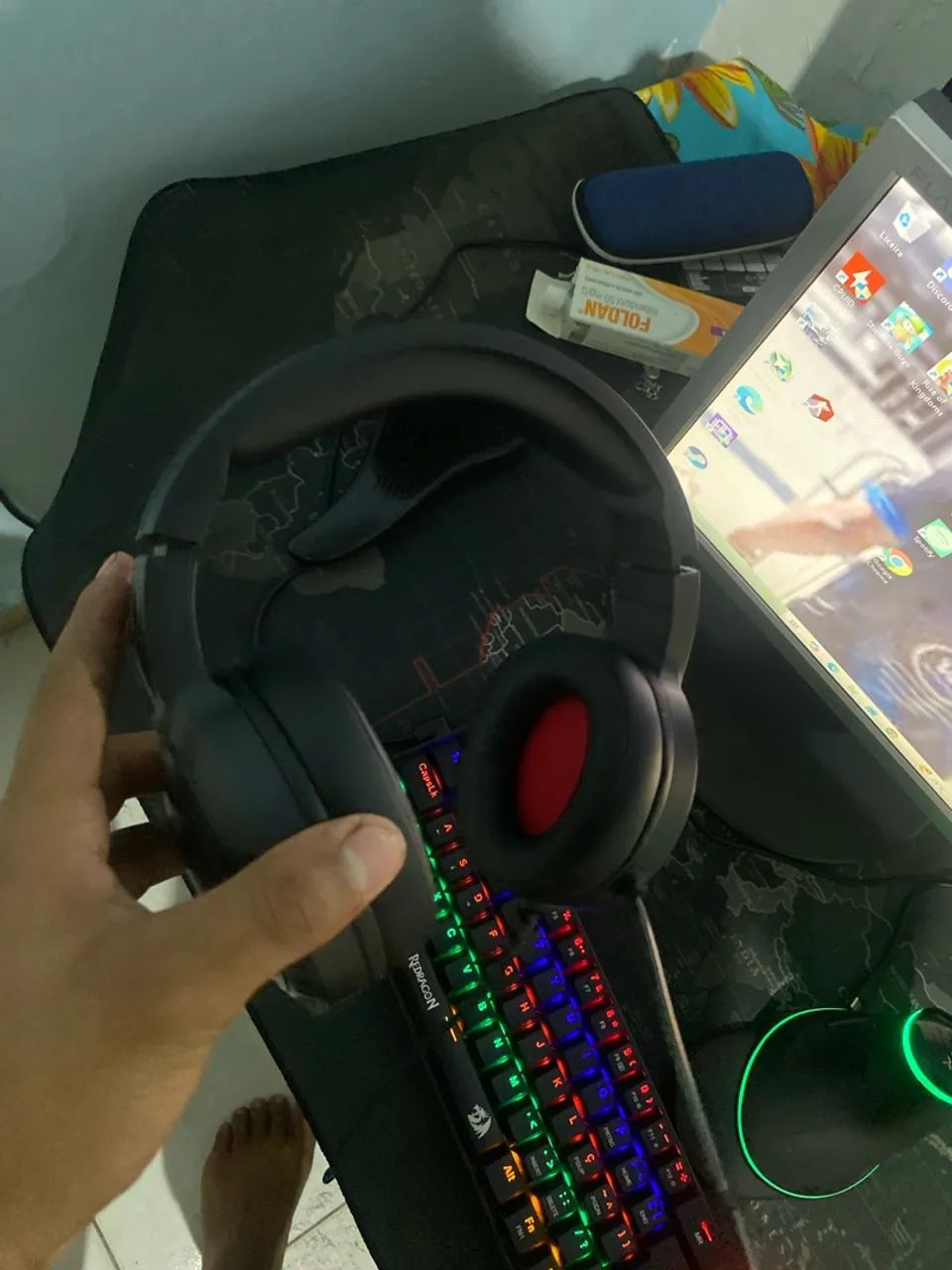 Vende-se teclado e fone gamer !!! - Foto 3