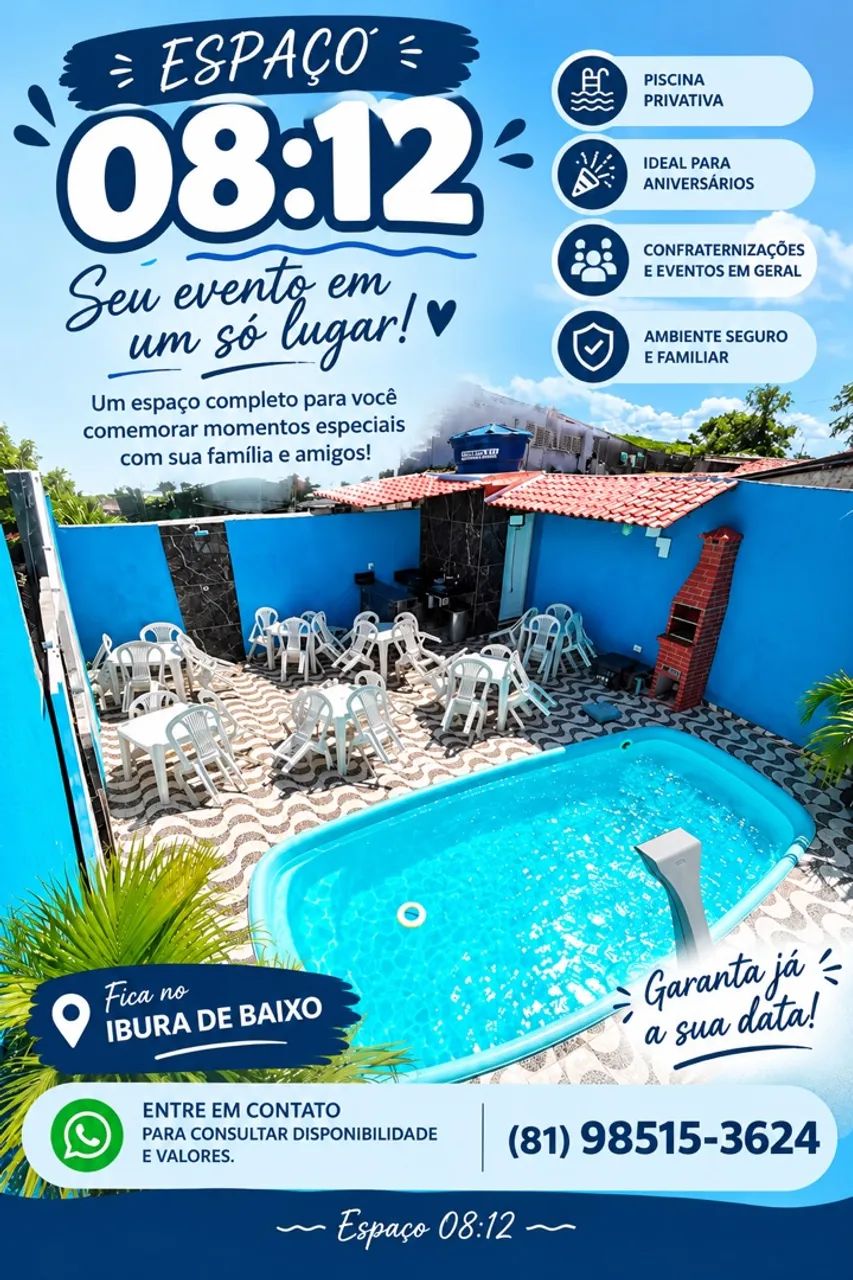 Alugo espaço para festas e eventos 