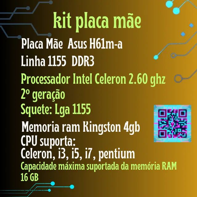 Kit placa mãe