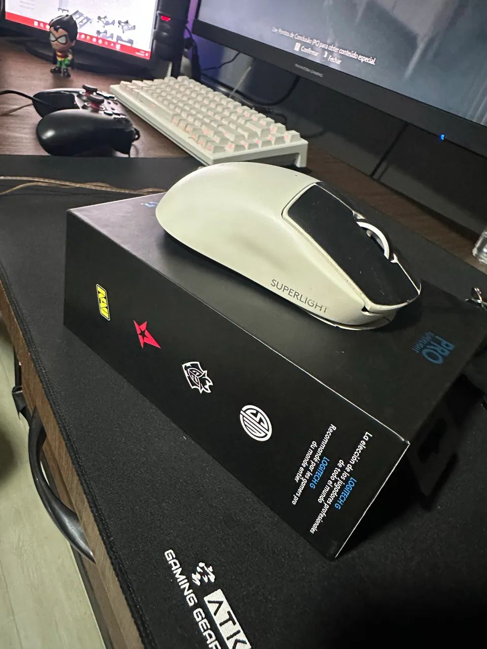 logitech g pro x superlight branco 