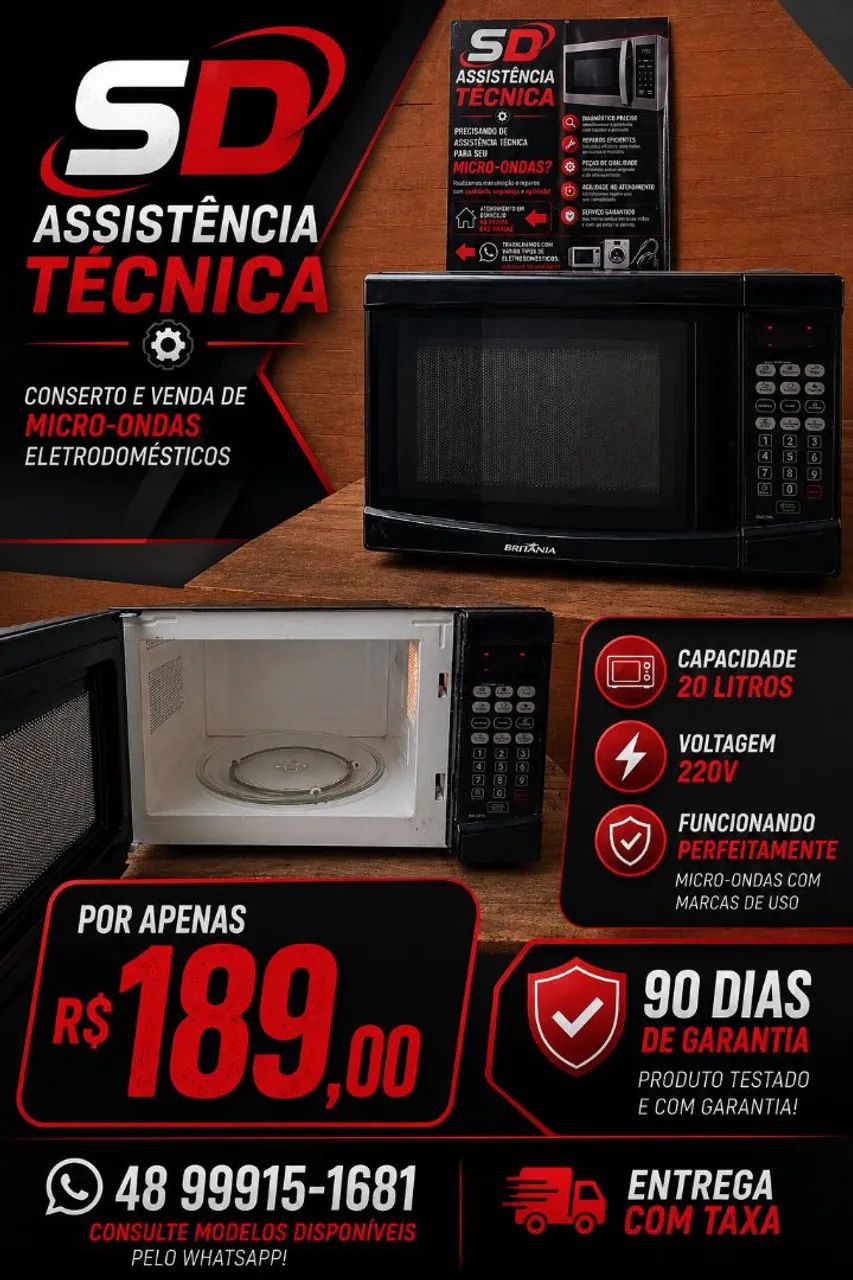 Microondas Britânia 20l - Foto 3