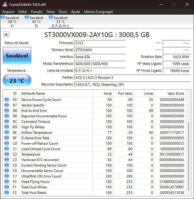 HD SEAGATE SKYHAWK  3TB - USADO - Foto 4