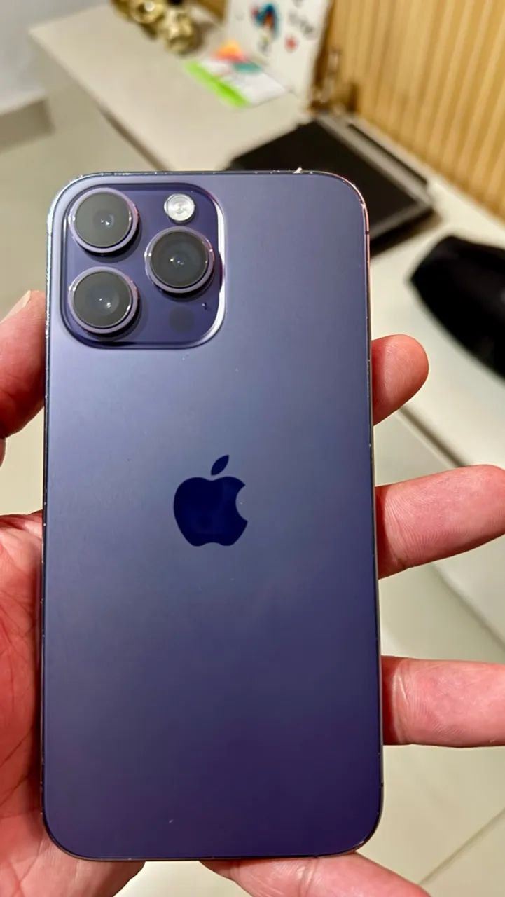 Iphone 14 Pro Max Roxo todo original 128 gigas  - Foto 2