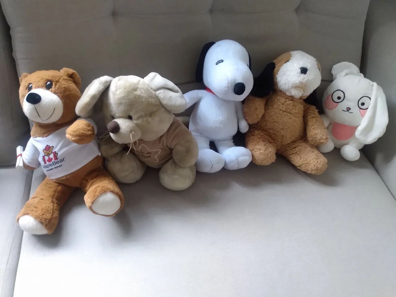 14 bichos de pelúcia 
