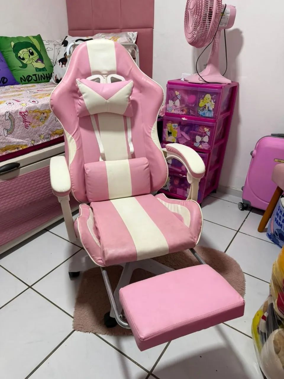 Cadeira Game Rosa  - Foto 2