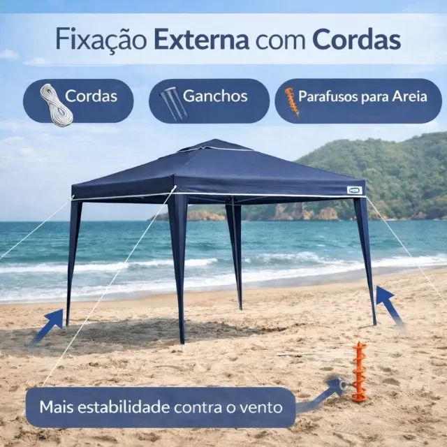Gazebo Mor Completo Nunca Usado - Foto 5