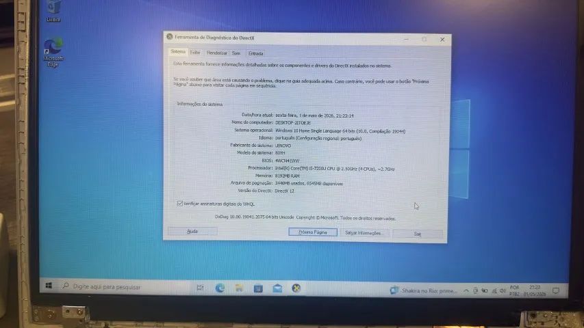Notebook Lenovo i5 + SSD + GPU dedicada BARATO (leia descrição) - Foto 2