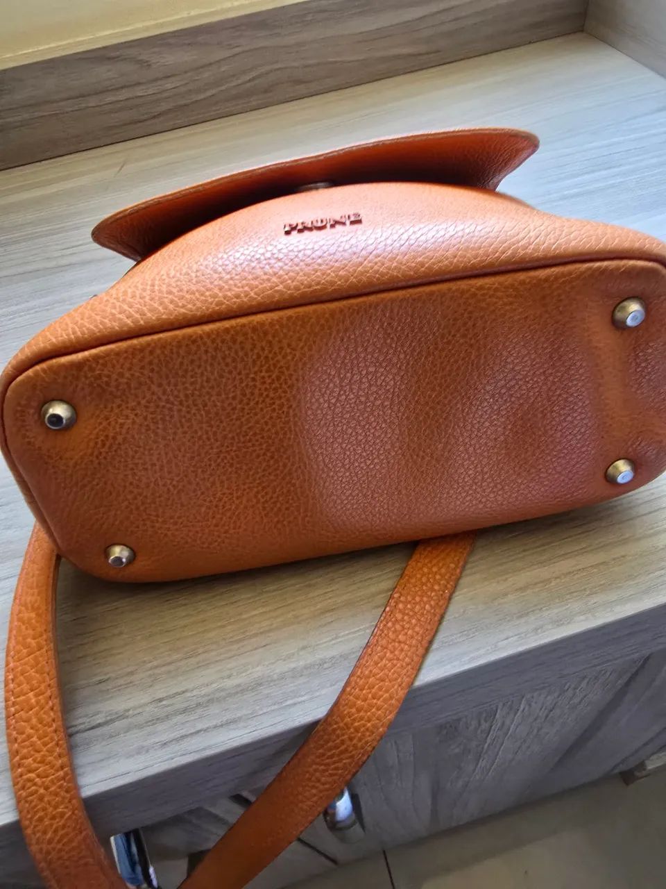 Conjunto de bolsa e carteira de couro argentino legítimo  - Foto 3