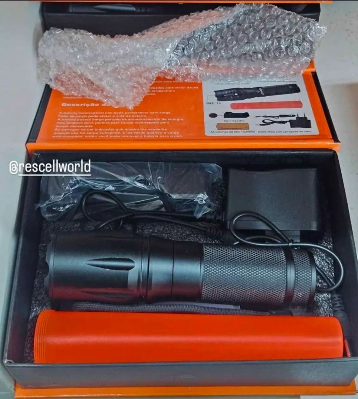 Lanterna de Led Tática Recarregável. - Foto 2