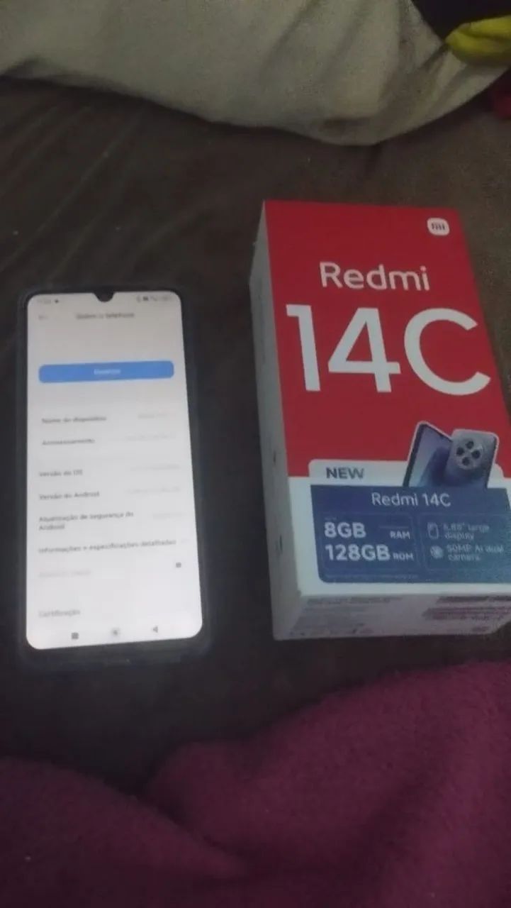 Celular redmir14c novo na caixa 