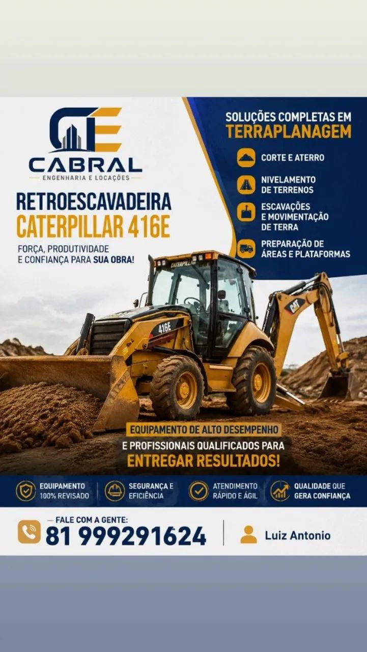 Aluguel de Retroescavadeira 